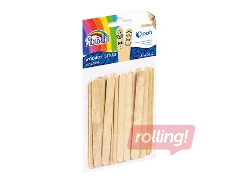 Wooden deco craft sticks, 24 pcs.