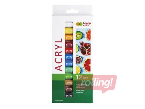 Acrylic paints Happy Color 12col.х12ml (tubes/box)