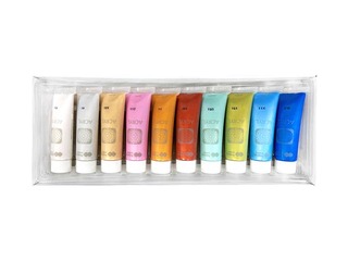 Акриловые краски Happy Color 10цв.х12ml (в тюбиках), металлические тона