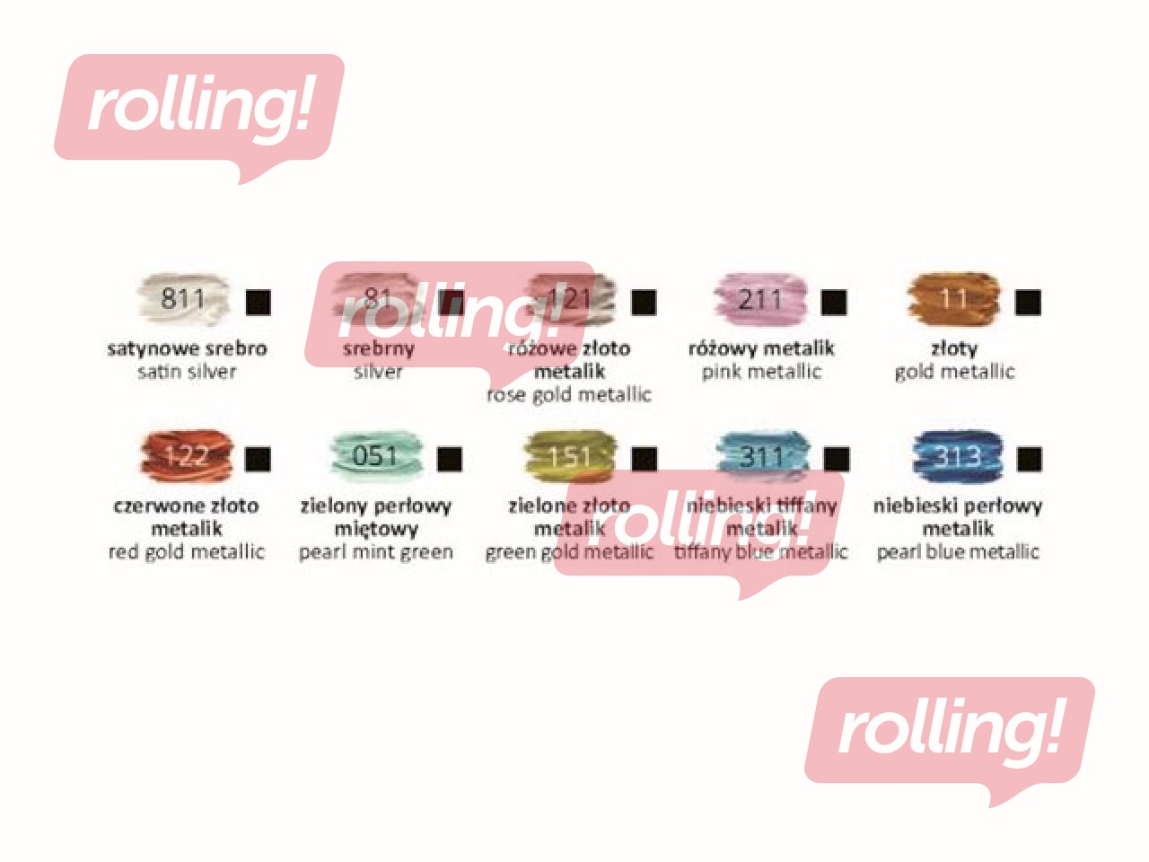 Akrüülvärvid Happy Color 10 х12 ml (tuubis), metallitoonid