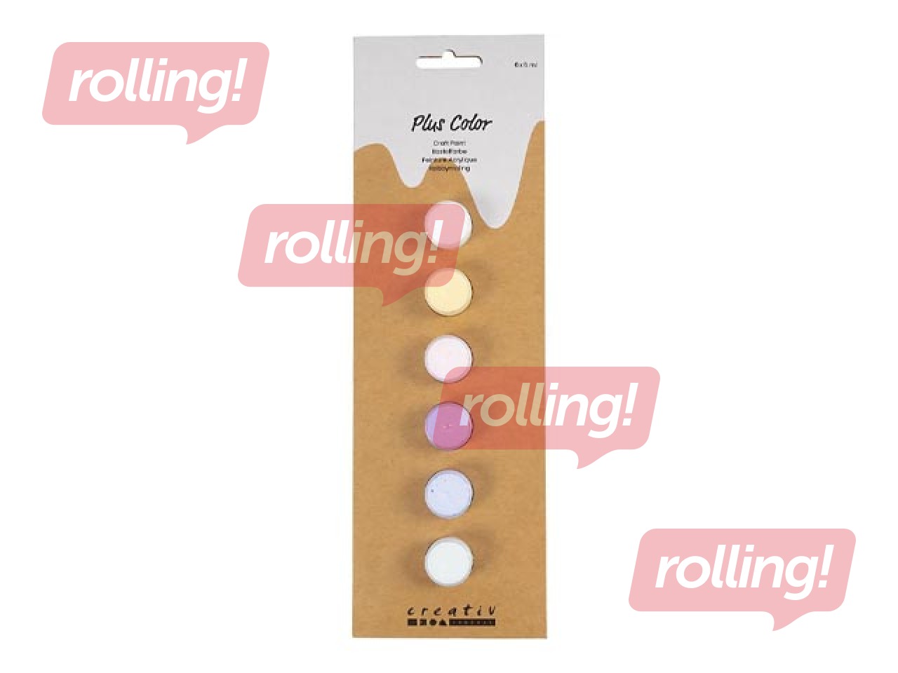 Acrylic paints Creativ Company, pastel shades, 6x5ml