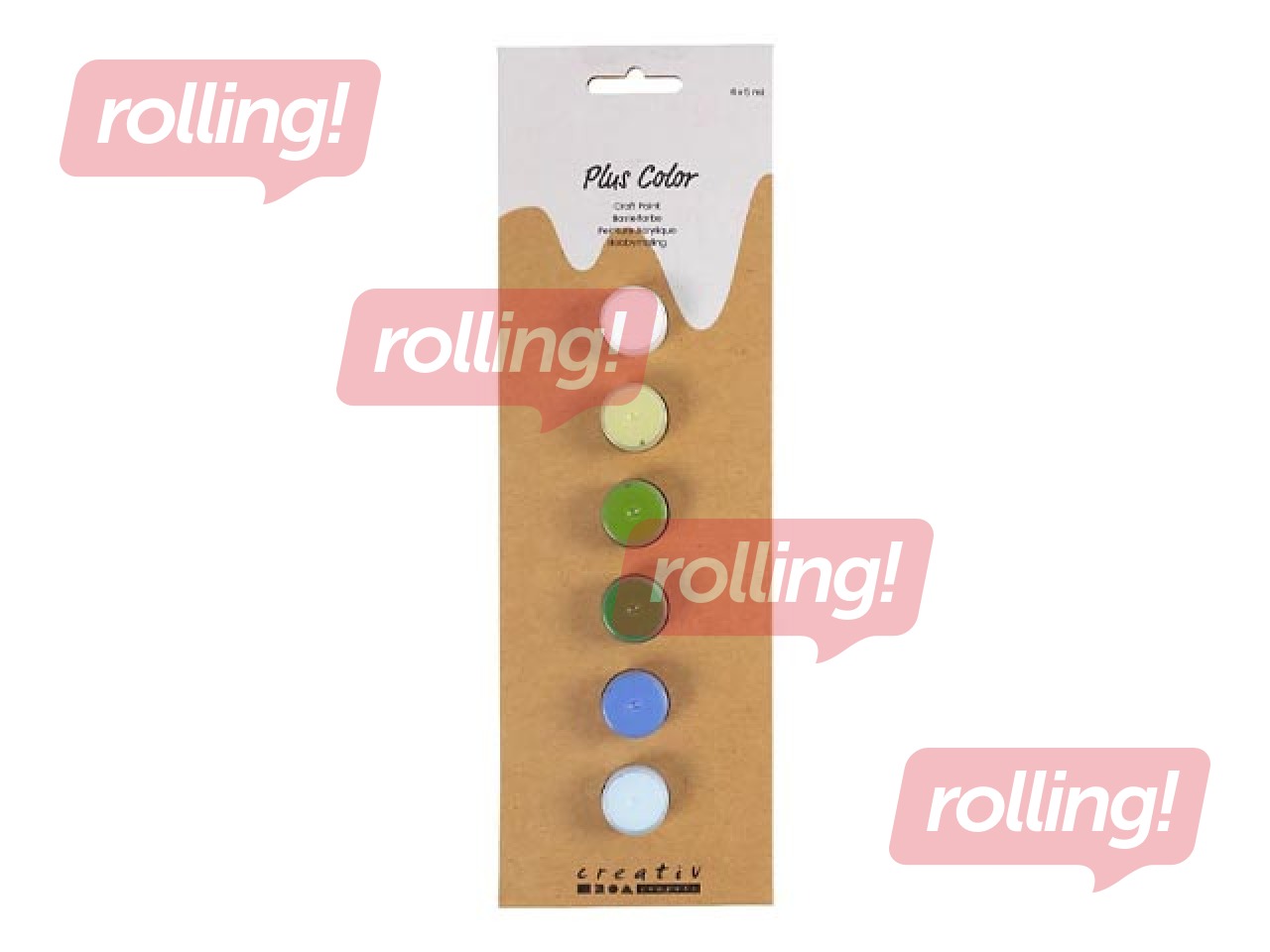 Akrüülvärvid Creativ Company, sinised ja rohelised toonid, 6x5ml