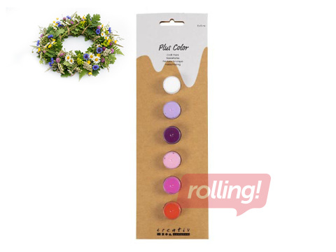 Akrila krāsas Creativ Company, violeti un rozā toņi, 6х5ml +Līgo dāvana!