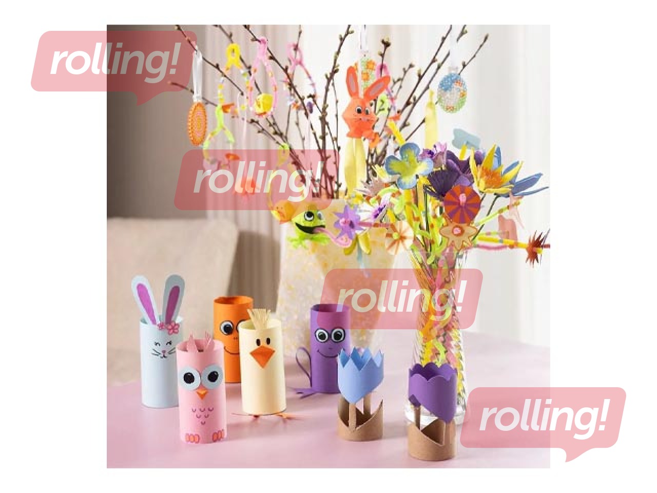 Akrüülvärvid Creativ Company, lillad ja roosad toonid, 6x5ml