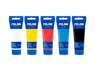 Akrüülvärv Milan, 75ml, 5 tk