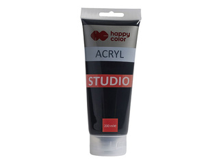 Akrüülvärv Happy Color, Studio, must, 200ml
