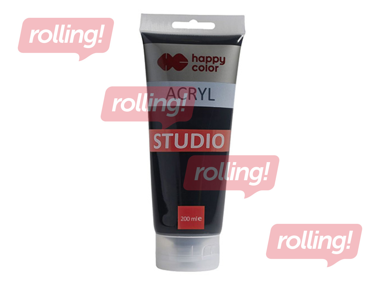 Akrüülvärv Happy Color, Studio, must, 200ml