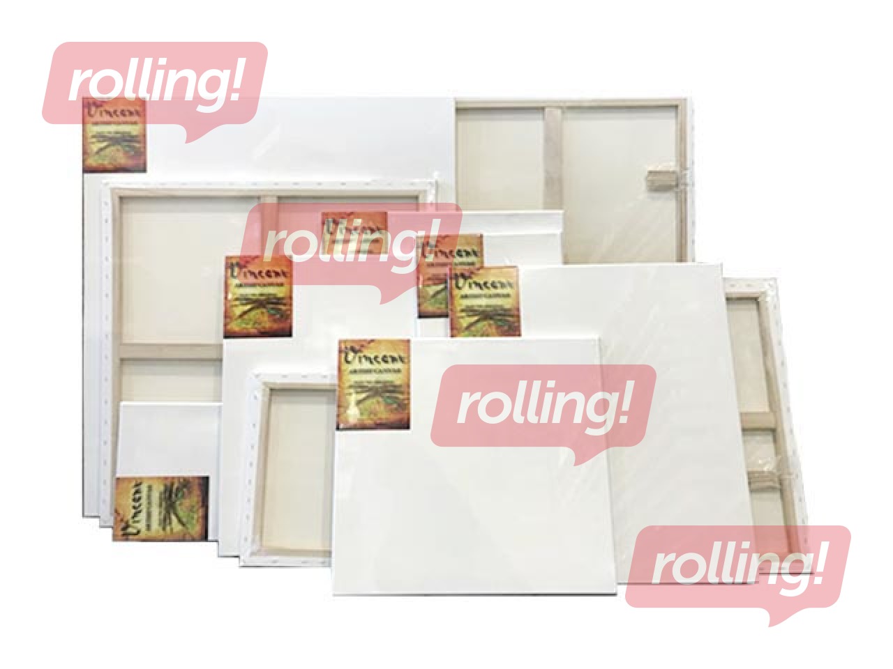 Lõuend Vincent 46x33 cm, krunditud, alusraamiga