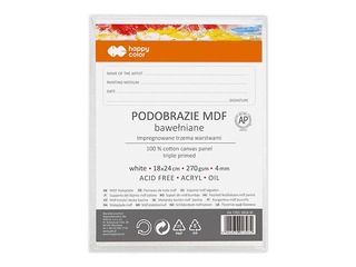 Audekls uz kartona Happy Color 18x24 cm