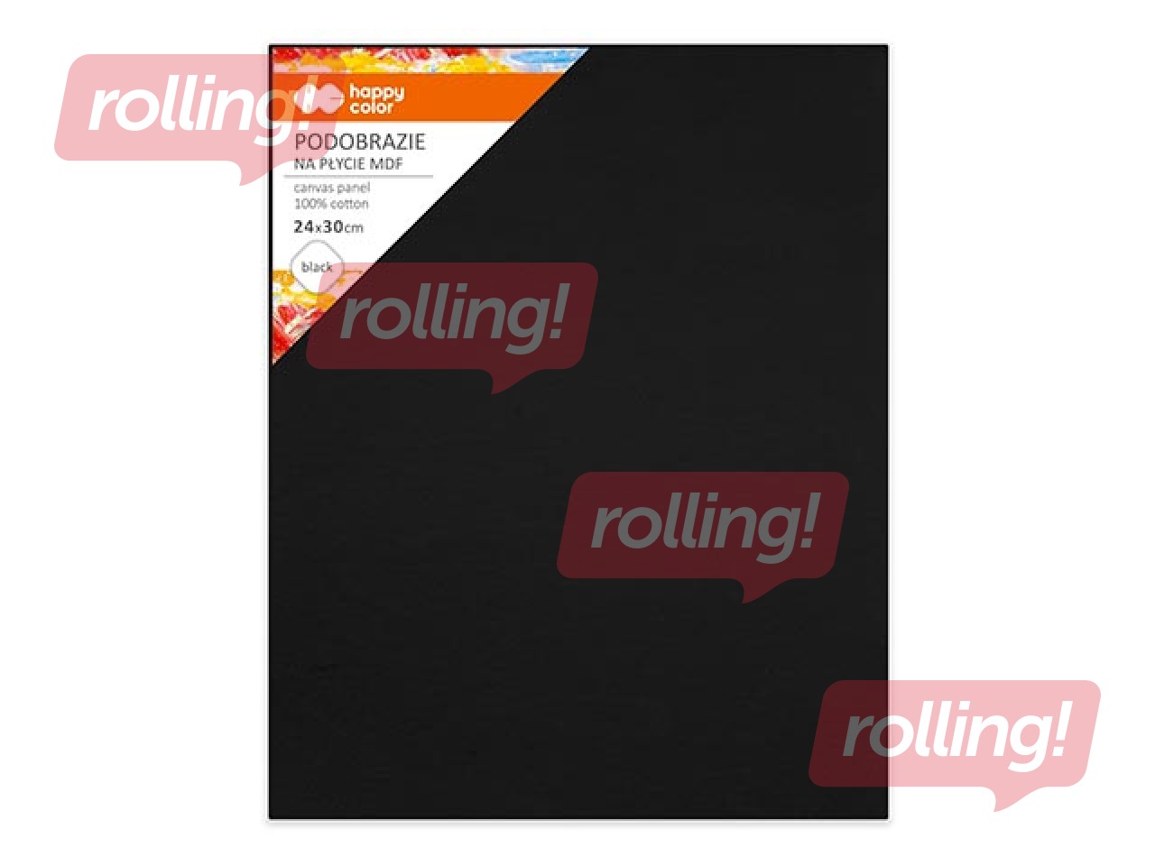 Lõuend Happy Color 24 x 30 cm, must