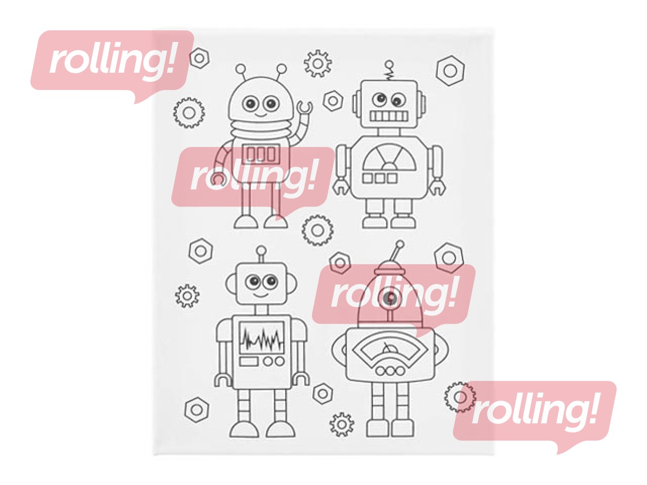 Kanvas, Robot, 24x30cm