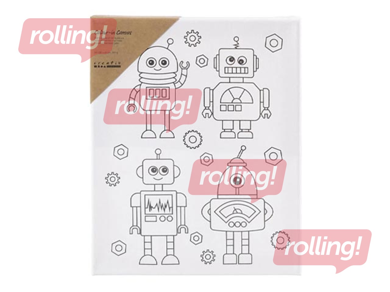 Kanvas, Robot, 24x30cm