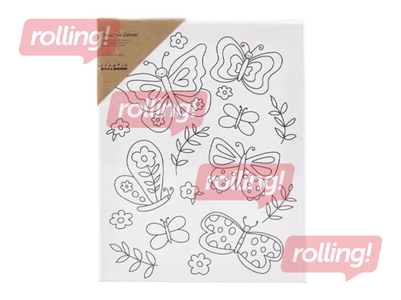 Canvas, Butterflies, 24x30cm