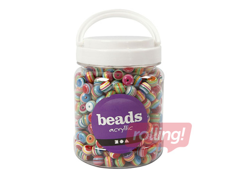 Plastpärlite komplekt Multi Mix, erinevad värvid, 700ml