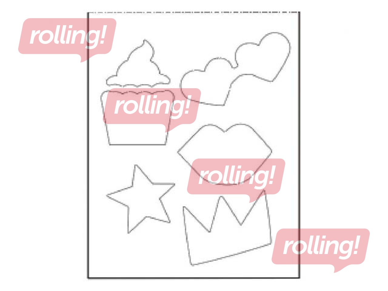 Skrāpējamā grāmatiņa 10.0x14.0cm ar trafaretu, 10 lapas.