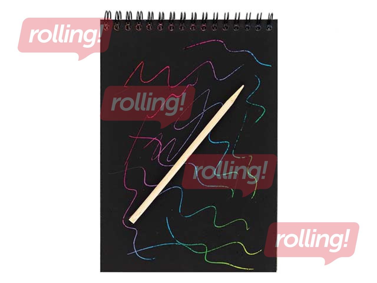 Skratch book 20.0x14.0cm with stencil 10sh.