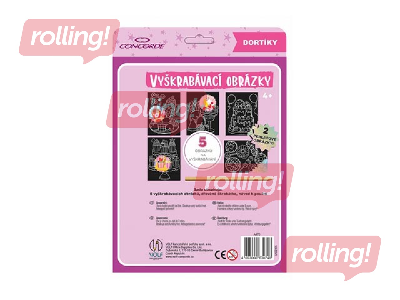 Scratch-off pictures Cakes