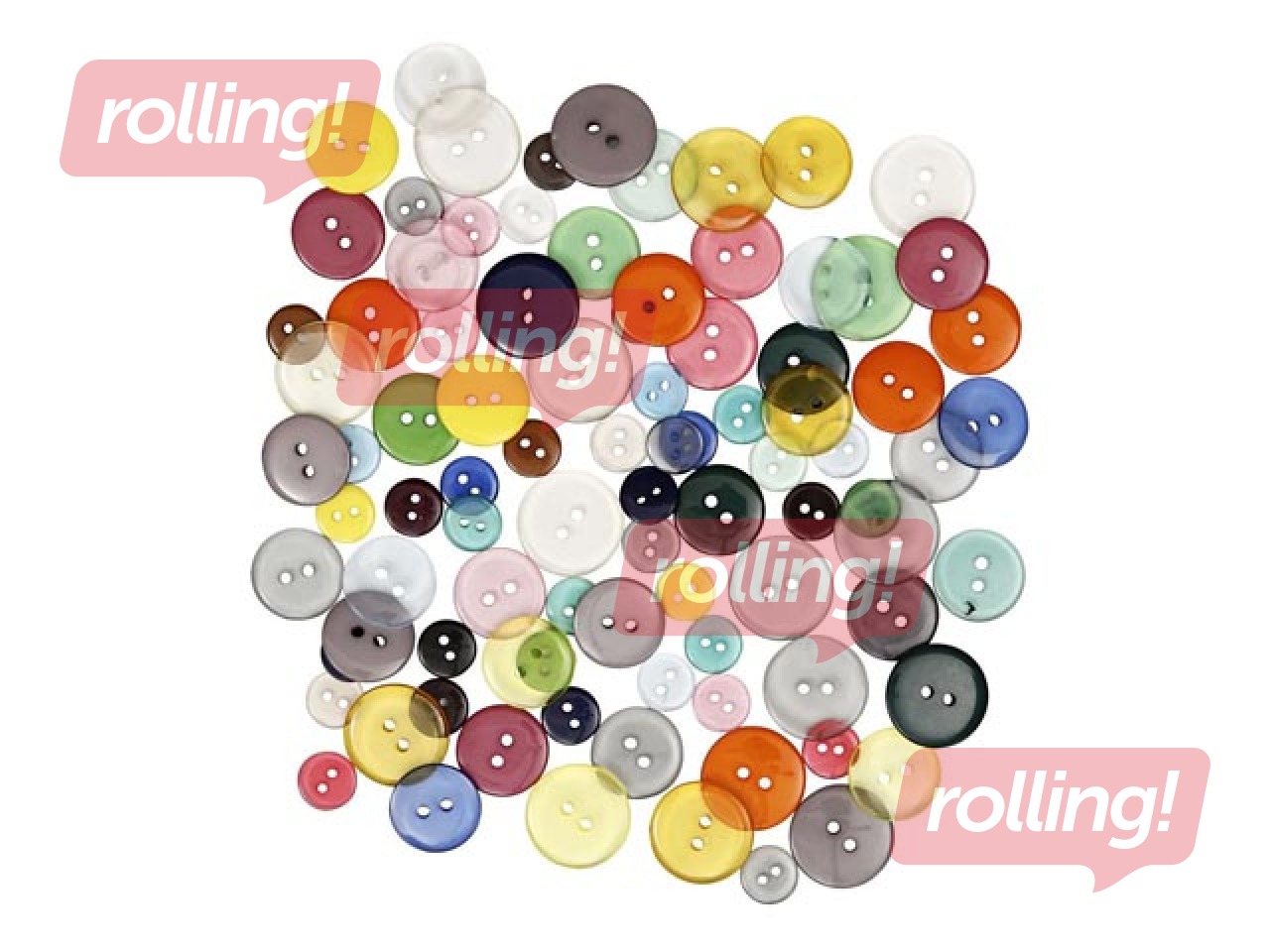 Button mix, 100 pcs.