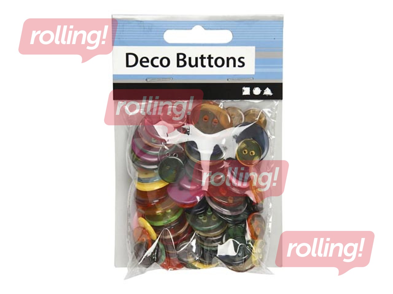 Button mix, 100 pcs.