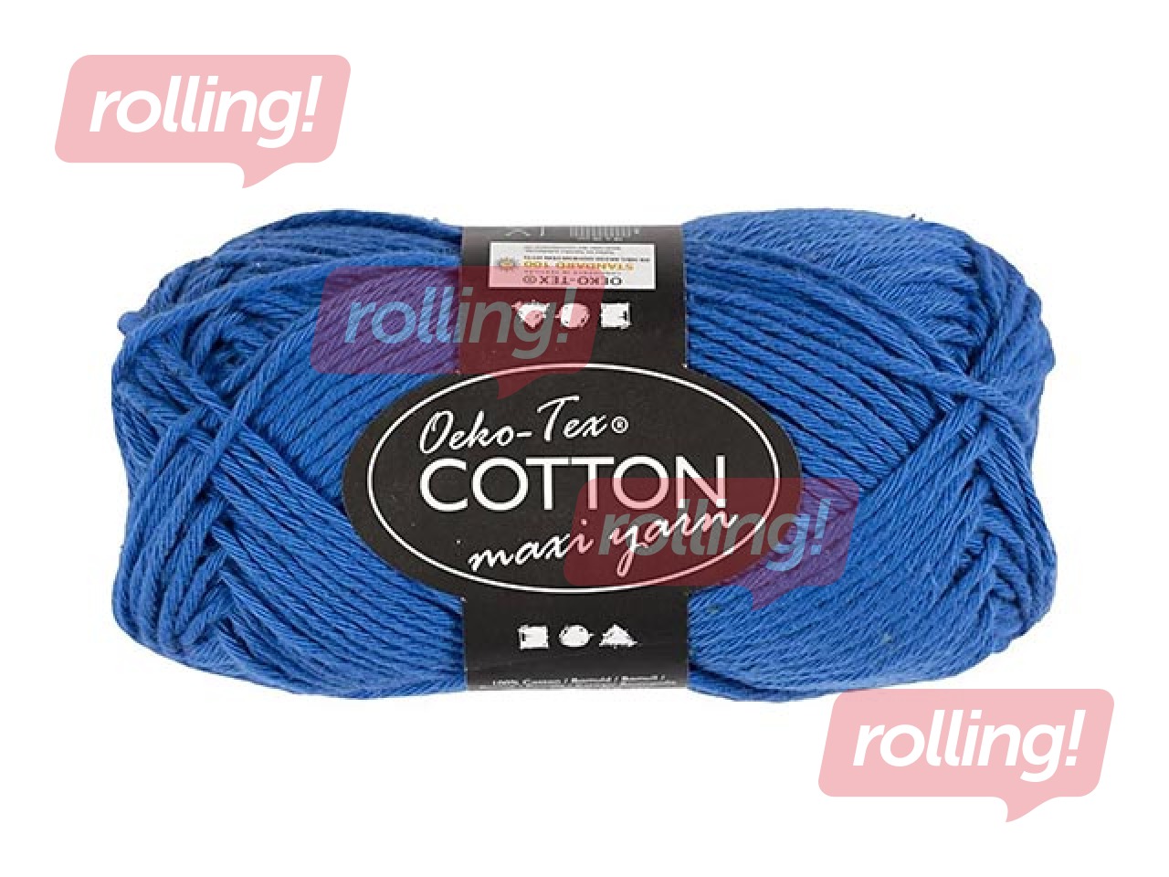 Puuvillane lõng, sinine, 50g