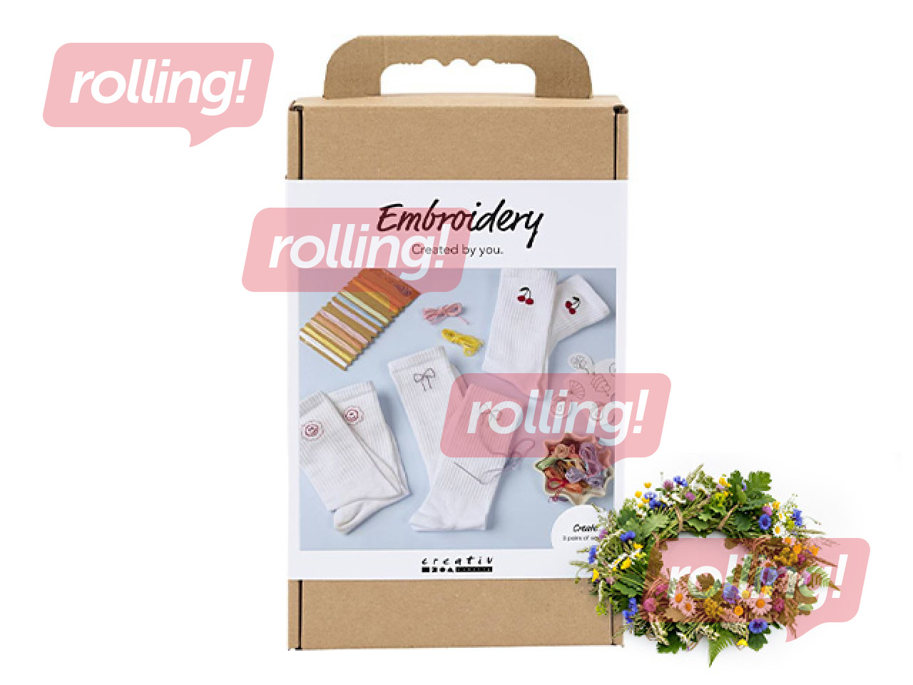 Käsitöö tikkimiskomplekt +Jaanipäeva kingitus!