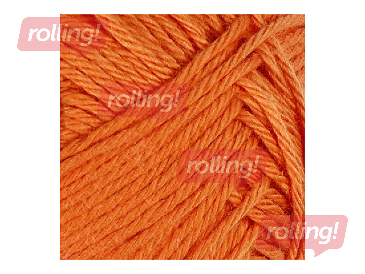 Puuvillane lõng, oranž, 50g, 170m