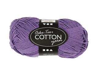 Puuvillane lõng, lilla, 50g, 170m