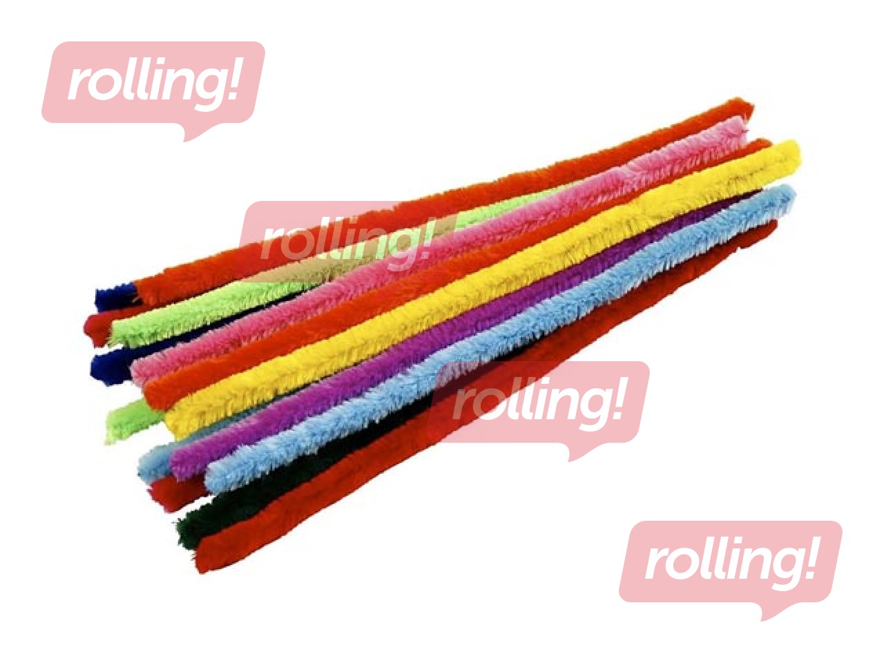 Šenilliribad, 1,5 x 30 cm, 15 tk, erinevad värvid