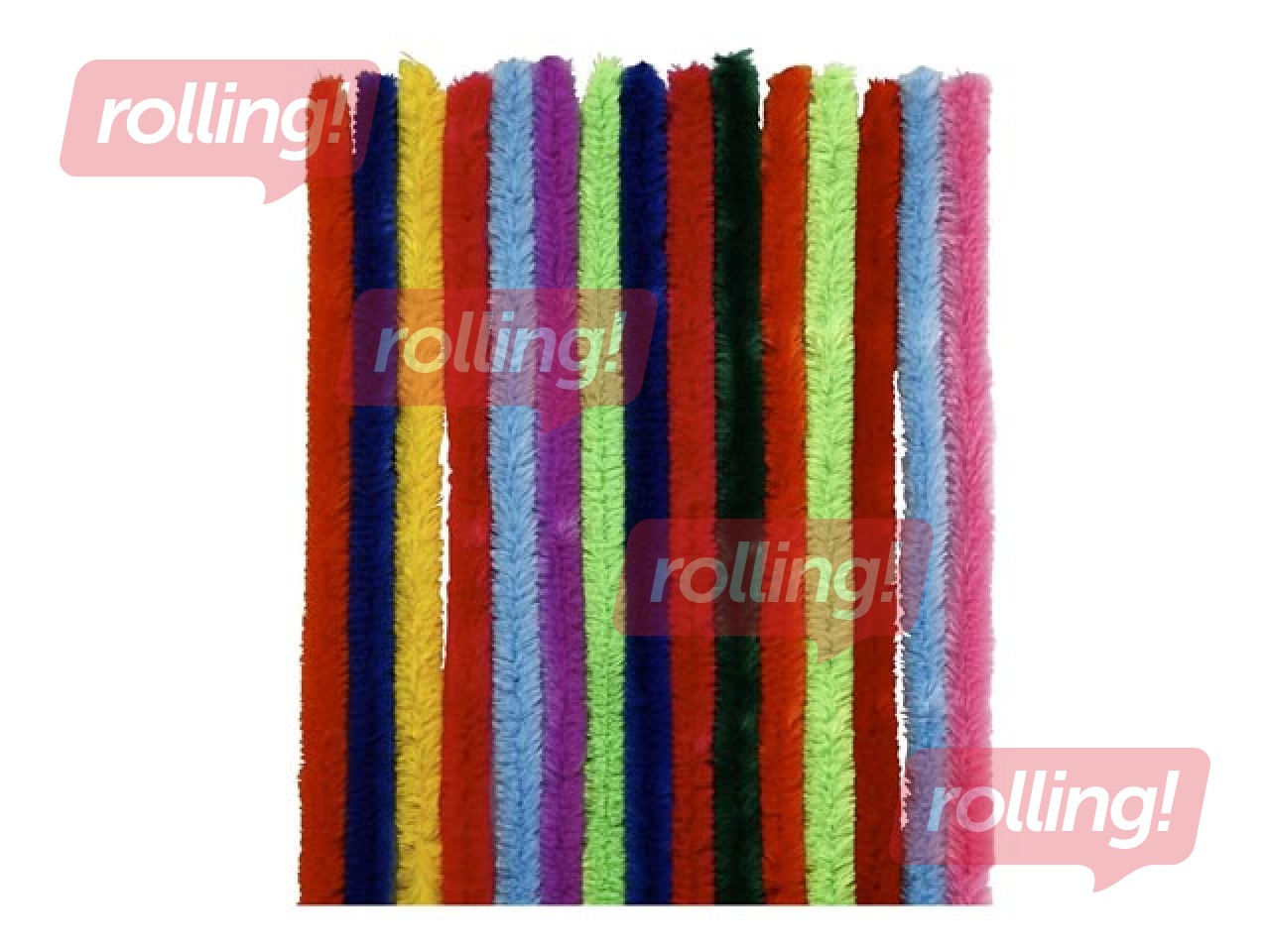 Šenilliribad, 1,5 x 30 cm, 15 tk, erinevad värvid