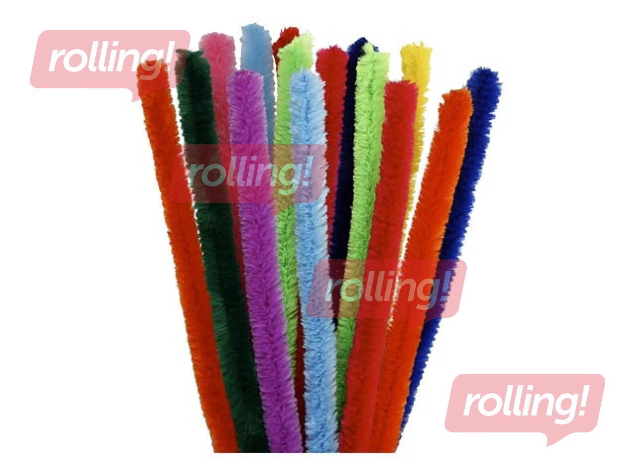 Šenilliribad, 1,5 x 30 cm, 15 tk, erinevad värvid