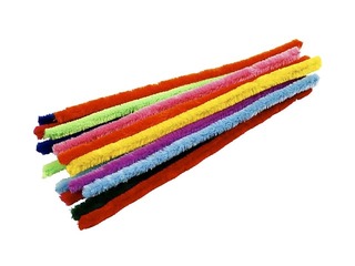 Палочки синели (пушистая проволока), 1,5 х 30см, 15 шт., ассорти