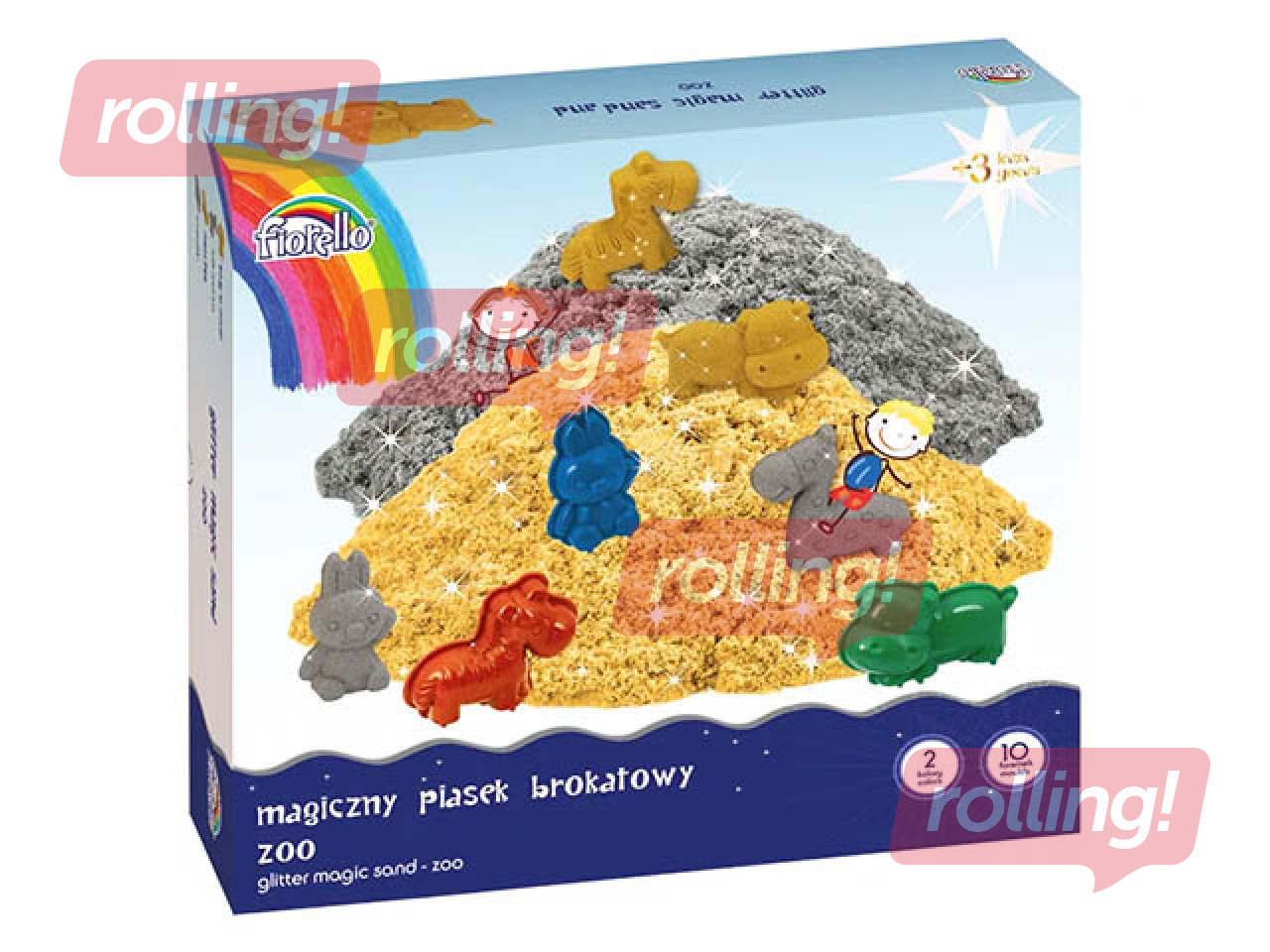 Sand Kinetic, Fiorello, 1000g., with shapes-zoo