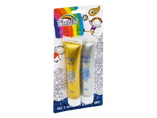 Dekoratiivliim Fiorello, kuldne ja hõbedane, 75ml x 2 tk.