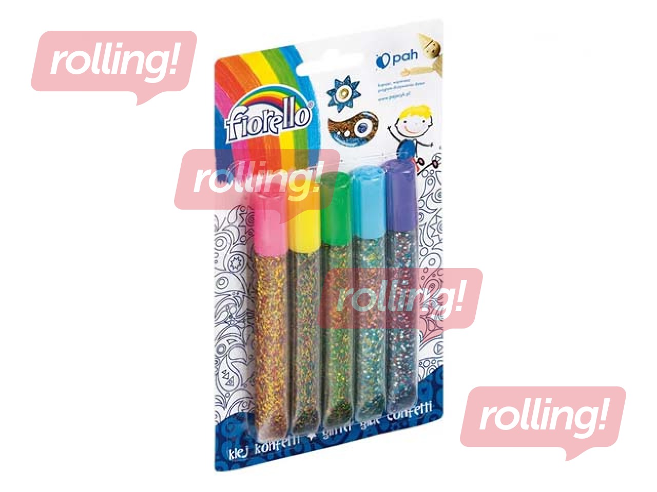 Kлей декоративный, конфетти, 13ml x 5 шт.