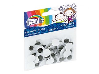 Moving eyes, Fiorello, 15 mm, 40 pcs, self-adhesive