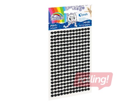 Self adhesive pearls, black