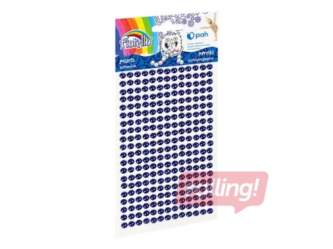 Self adhesive pearls, navy blue