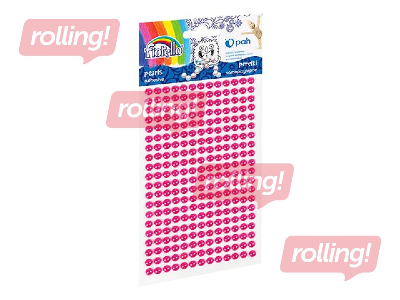 Self adhesive pearls, rose