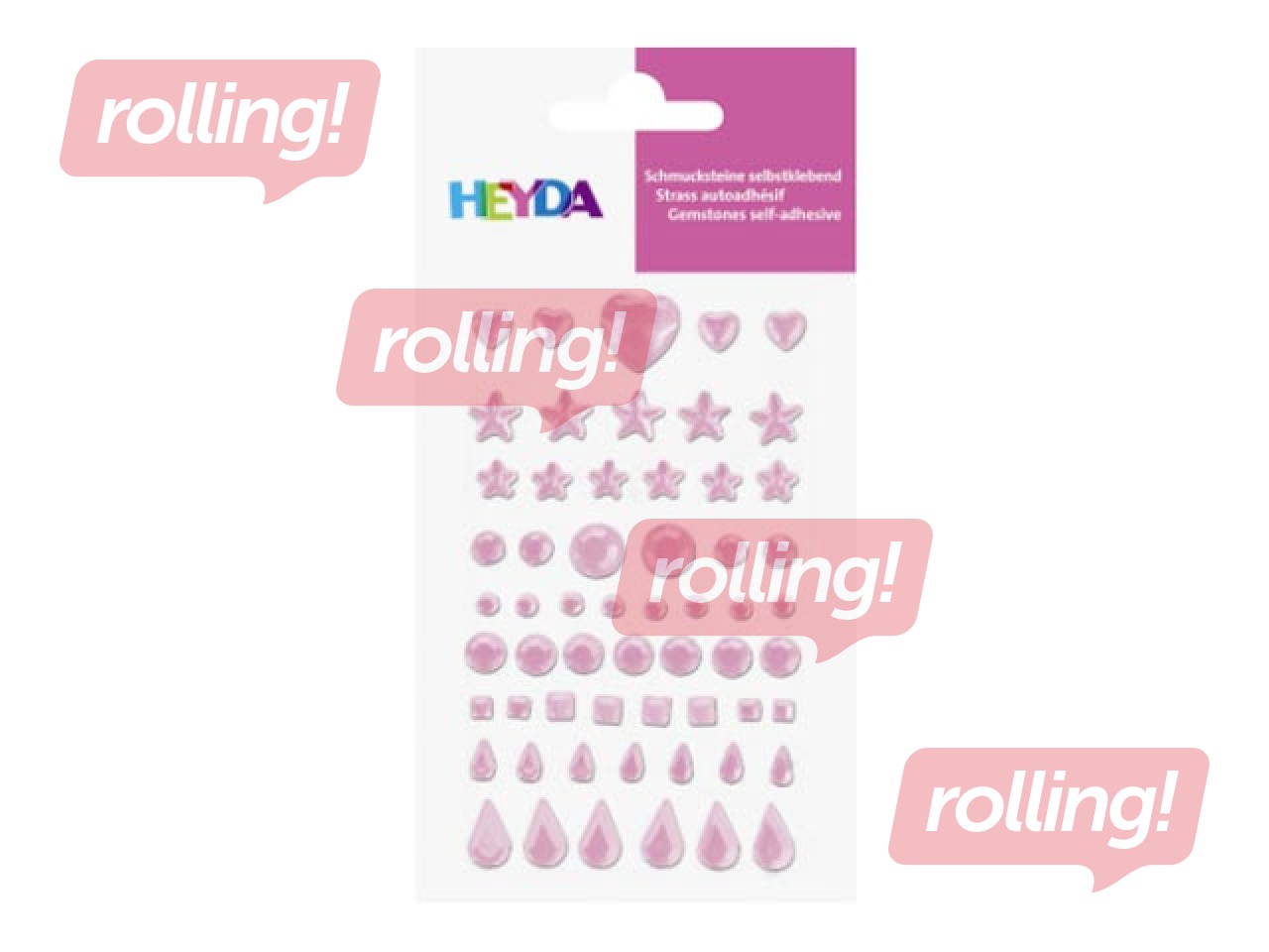 Isekleepuvad kristallid, heleroosad