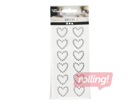 SALE Isekleepuvad kivid - südamed, 12 tk.