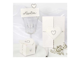 Самоклеящиеся стразы - сердечки, 12 шт.