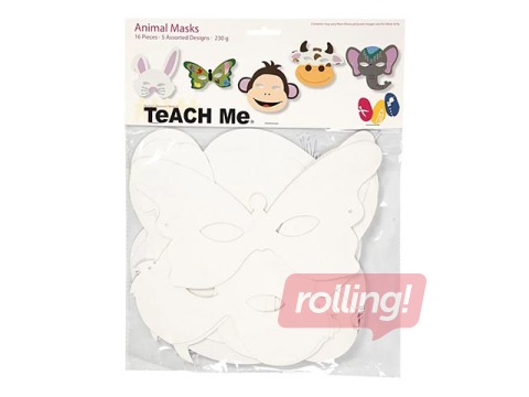Animal masks, 16 pcs.
