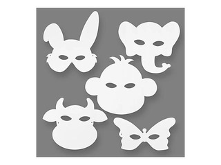 Animal masks, 16 pcs.