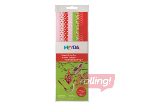 Ленты из бумаги для квиллинга, 30см, 160 шт., красно-розово-зеленый