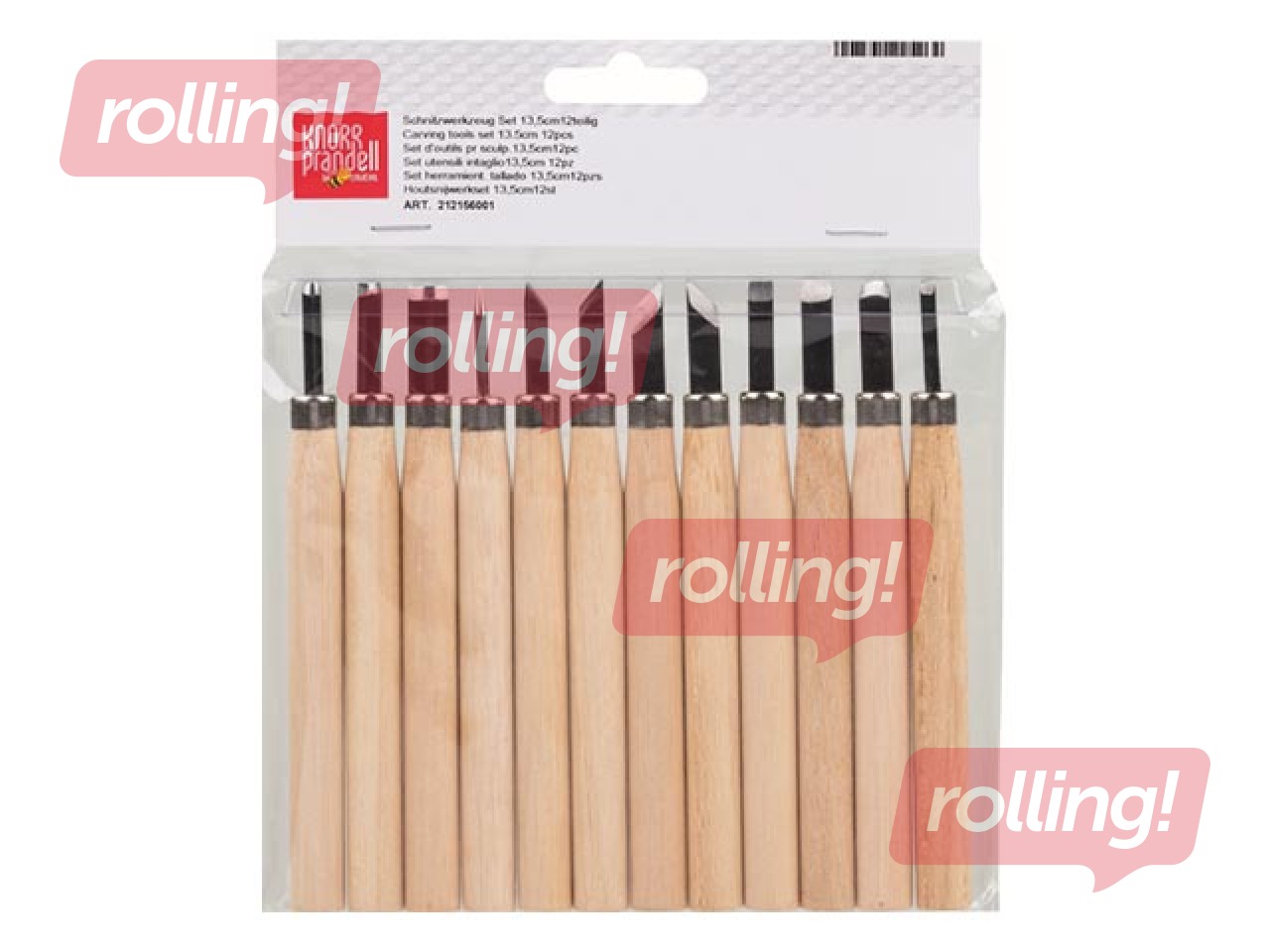 Set of carving tools for wood and linocut, 12 pcs.