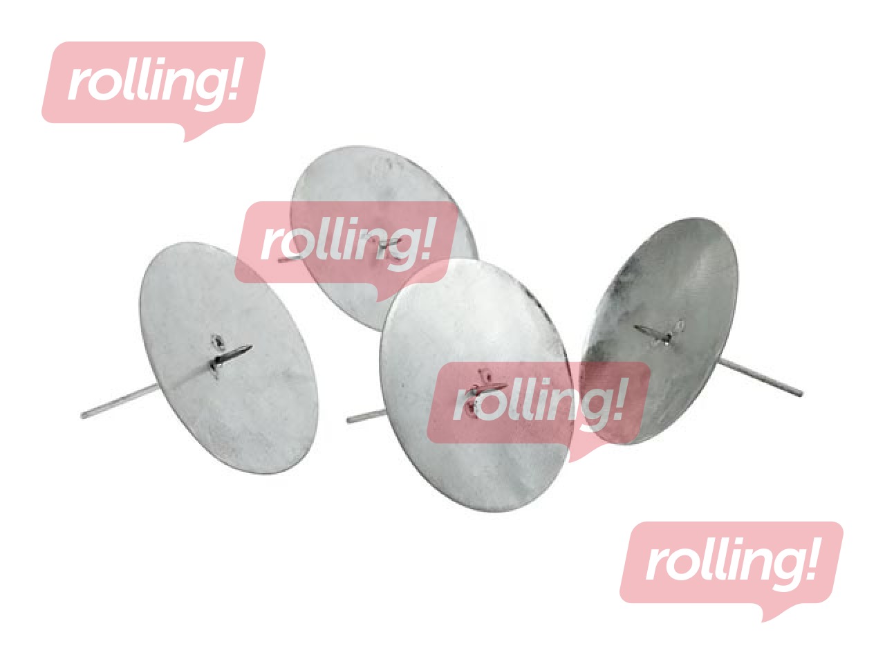 Candle holder with spike, ⌀7cm, 4pcs.
