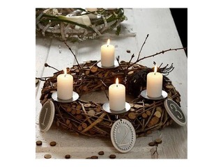 Candle holder with spike, ⌀7cm, 4pcs.