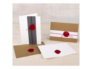 Sealing wax, 4 pcs, classic red