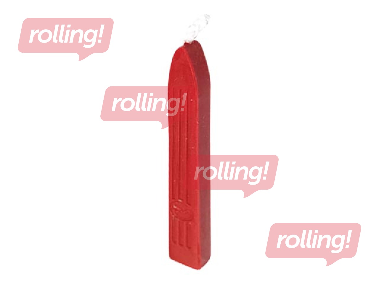 Zīmogu vasks (ar dakti), 9.7cm,1gab, klasiski sarkans