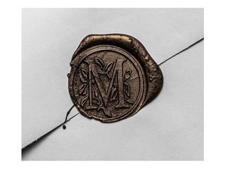 Восковой сургуч с фитилем, 9.7 см, 1 шт.,черный